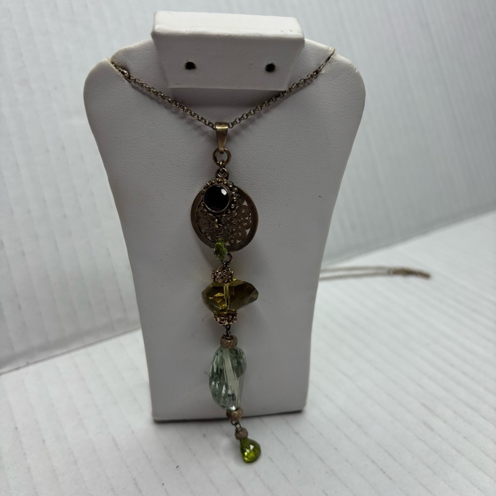 Artisan Multi-Gemstone Sterling Silver Statement Necklace